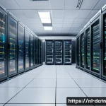 Home 21 데이터 처리의 복잡성을 줄이는 빅데이터 프레임워크 - A modern data center room with rows of servers and network cables, showcasing distributed computing ...