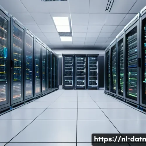 Home 33 데이터 처리의 복잡성을 줄이는 빅데이터 프레임워크 - A modern data center room with rows of servers and network cables, showcasing distributed computing ...